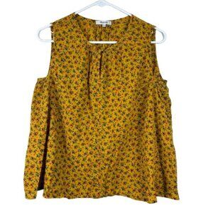 Madewell Shirred Shell Tank in Calico Floral Size Medium Cottagecore